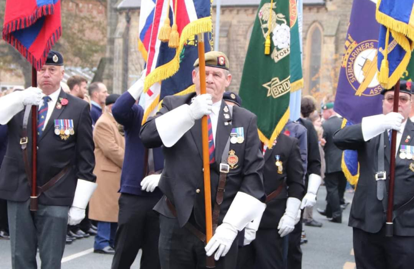 Charlie Dewhirst MP at Remembrance Services 2024