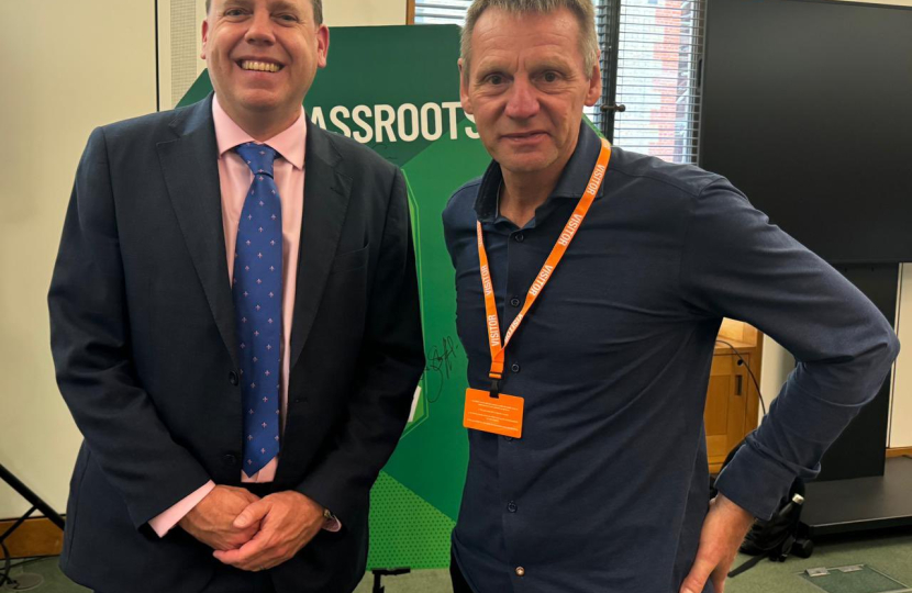 Charlie Dewhirst MP and Stuart Pearce